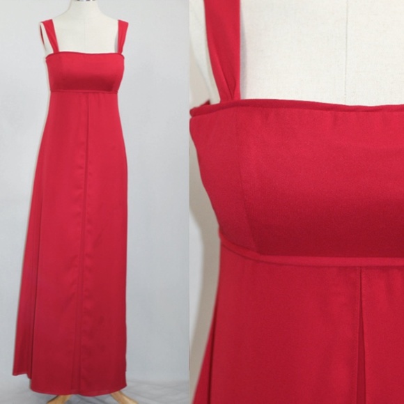 David's Bridal Red Gown - Picture 2 of 11